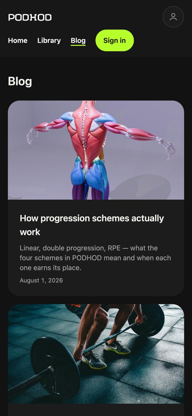 Podhod — Blog