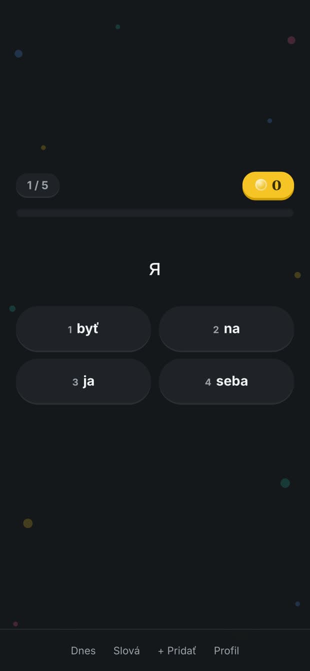 Slovníček — Раунд повторення
